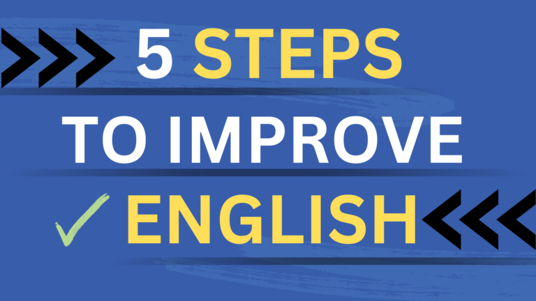 5 Simple Steps to Improve Your English Speaking Skills